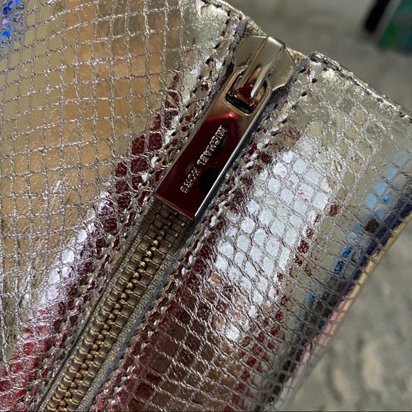 Michael Kors Leona Metallic Leather Snake Boots - Picture 13 of 14